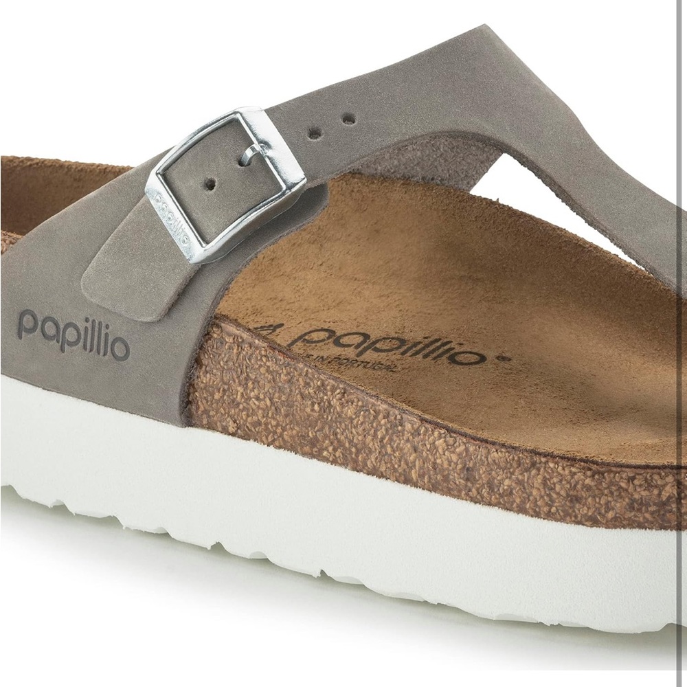 Papillo Birkenstock Gizeh Platform Leather Sandal